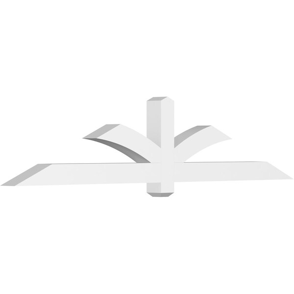 Ekena Millwork Redmond Architectural Grade PVC Gable Bracket, 84"W x 17 1/2"H x 4"D x 4"F, 5/12 Pitch GBP084X18X0404RED00 - main